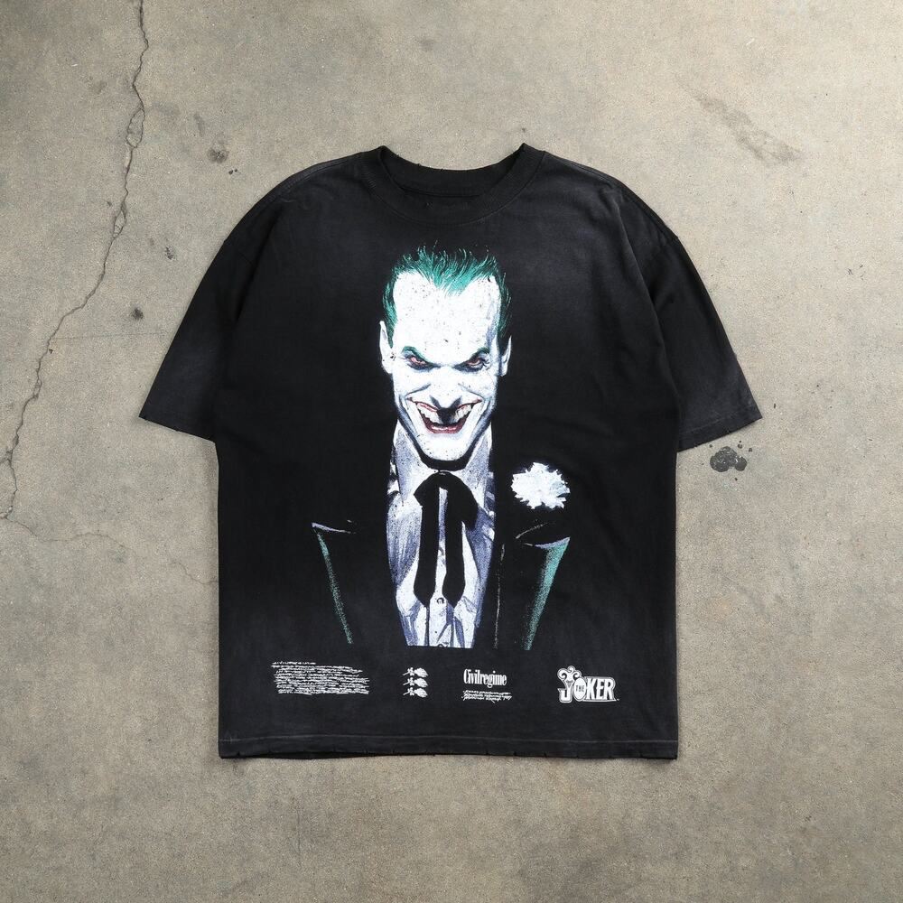Joker x Civil Regime x Harley Quinn Soldout Limited Gotham Tee Black Size Large